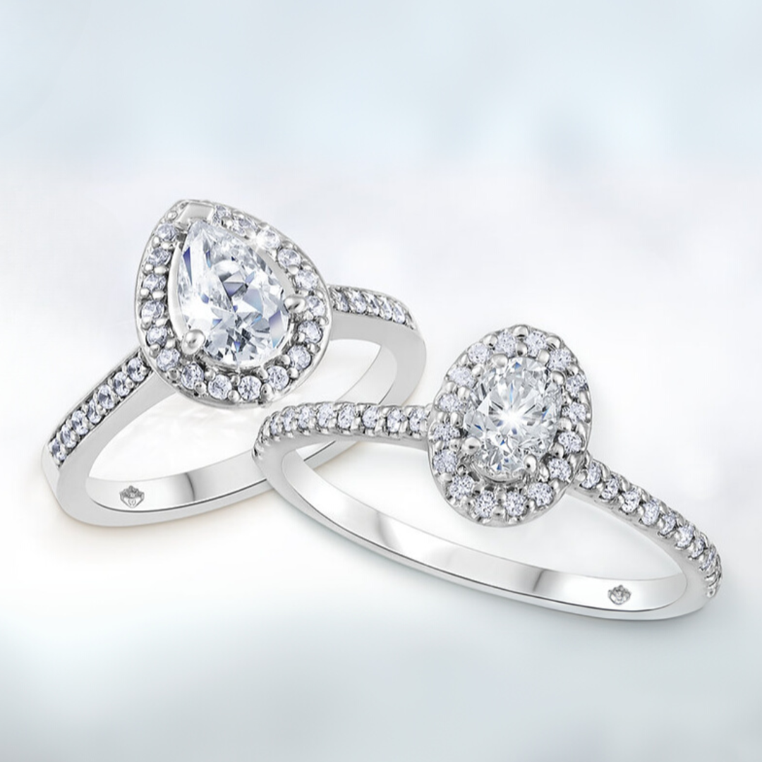 Fire and Ice Engagement Rings