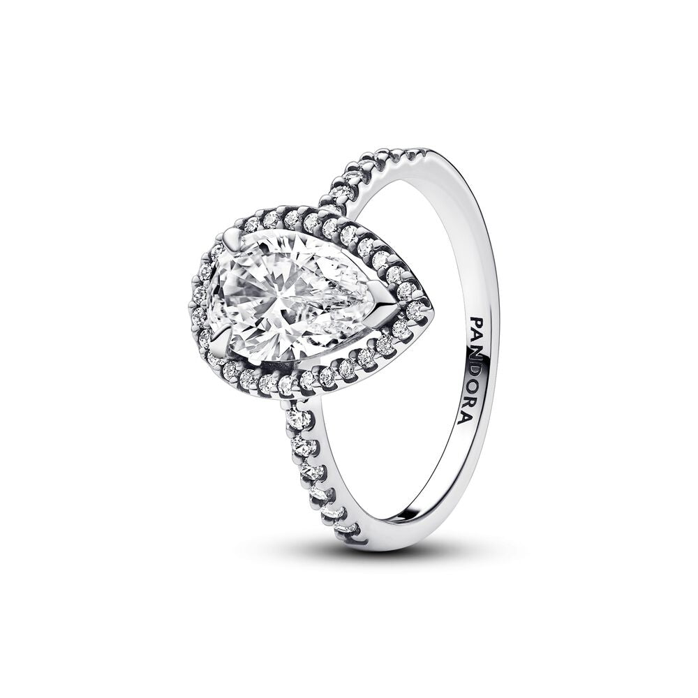 FINAL SALE- Pandora Sparkling Pear Halo Ring