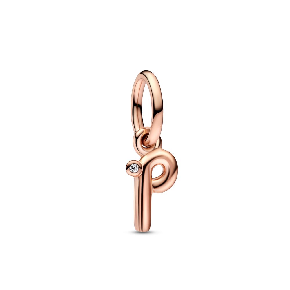 FINAL SALE - Pandora Letter p Script Alphabet Dangle Charm