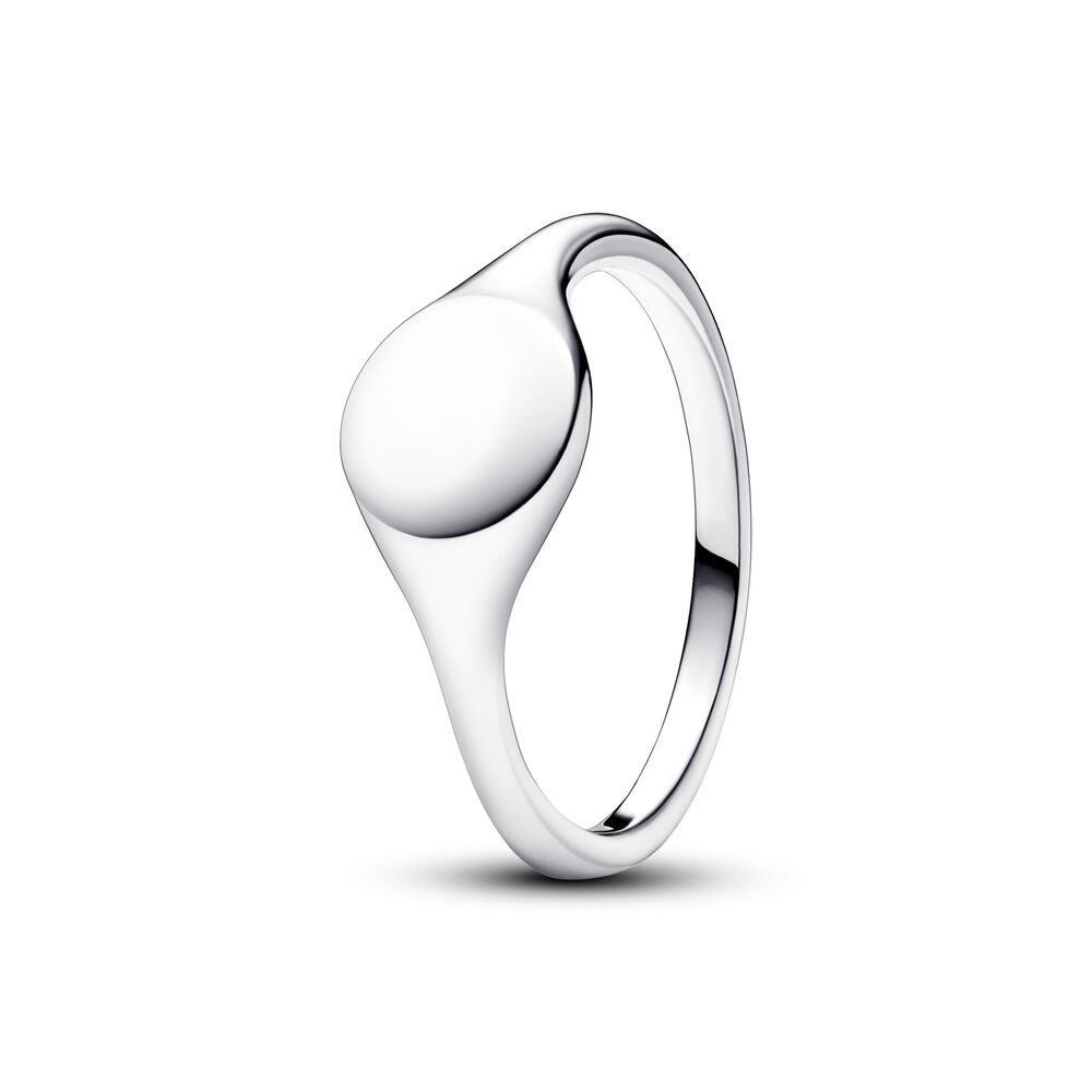 Pandora Engravable Signet Ring, size 7.0