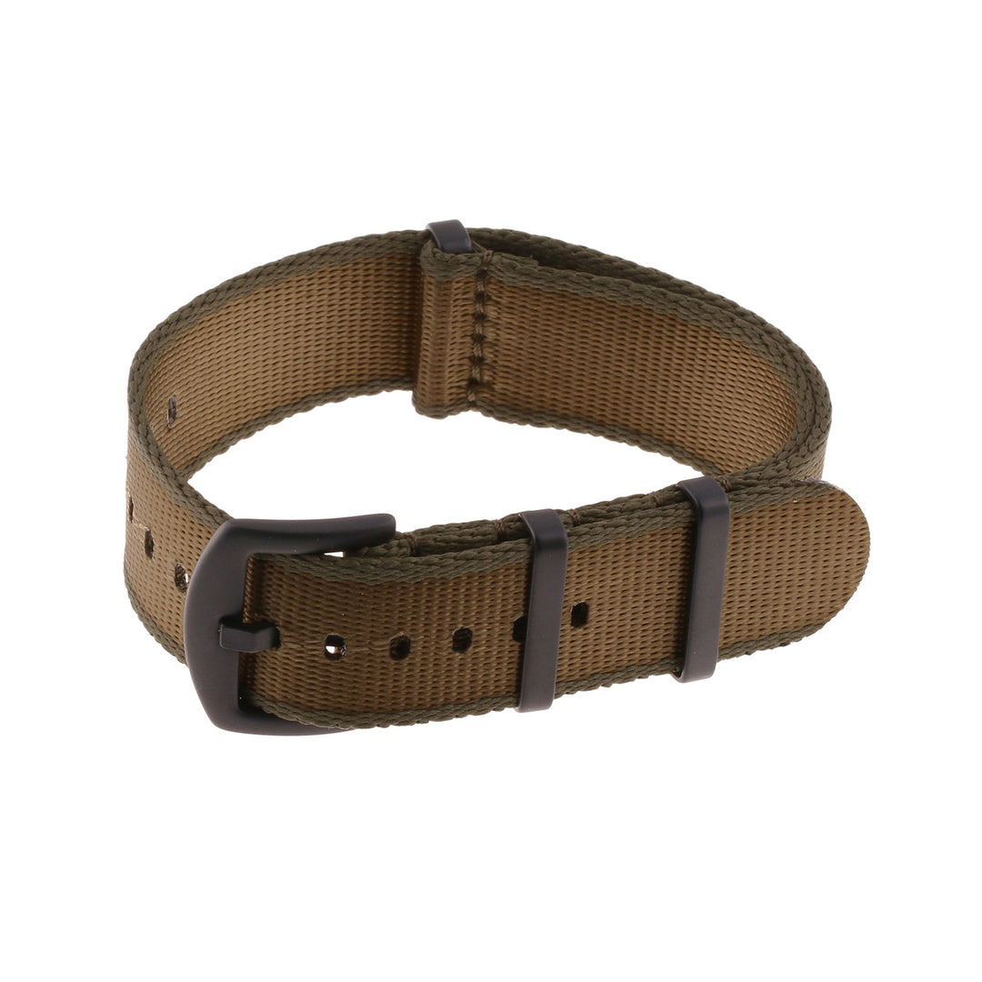 Seat belt nato strap dark gree