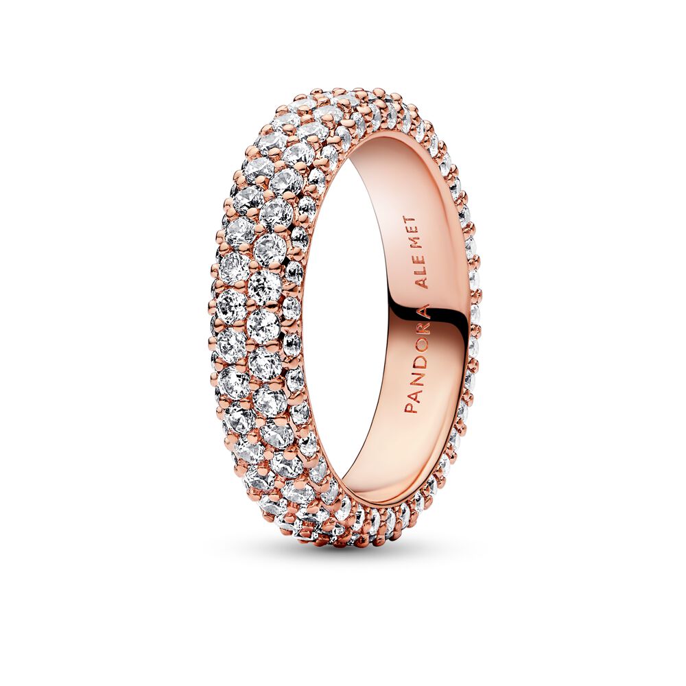 Pandora Timeless Pavé Double-row Ring, Size 7