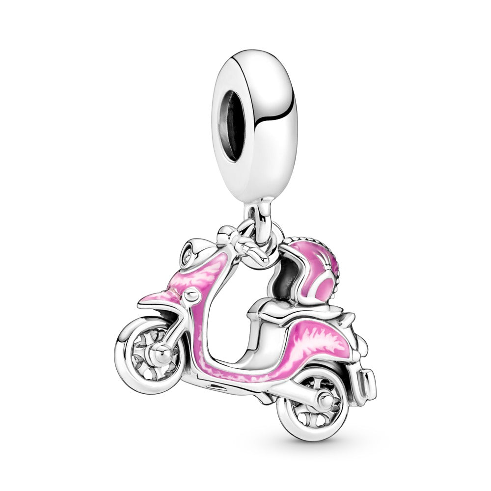 Pandora Moments Pink Scooter Dangle Charm