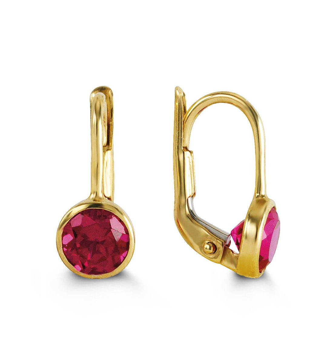 Bella 10K January Birthstone Earrings