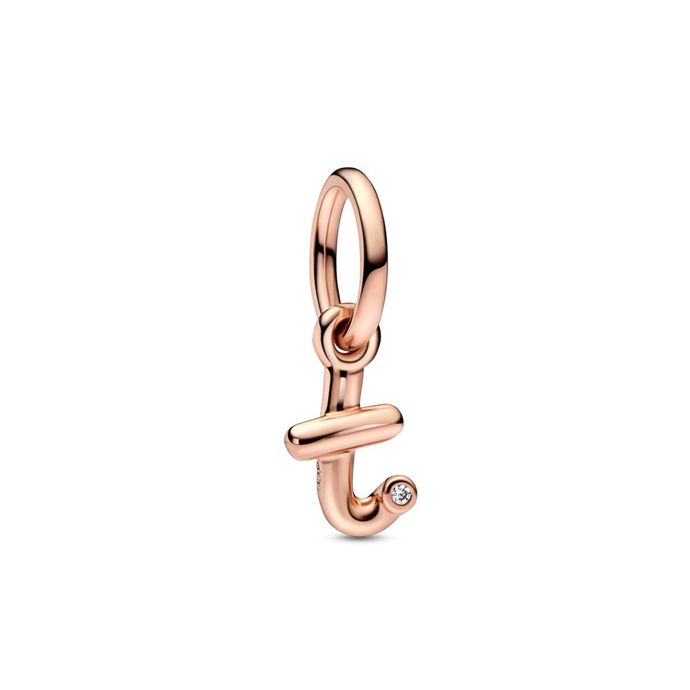 FINAL SALE - Pandora Letter t Script Alphabet Dangle Charm