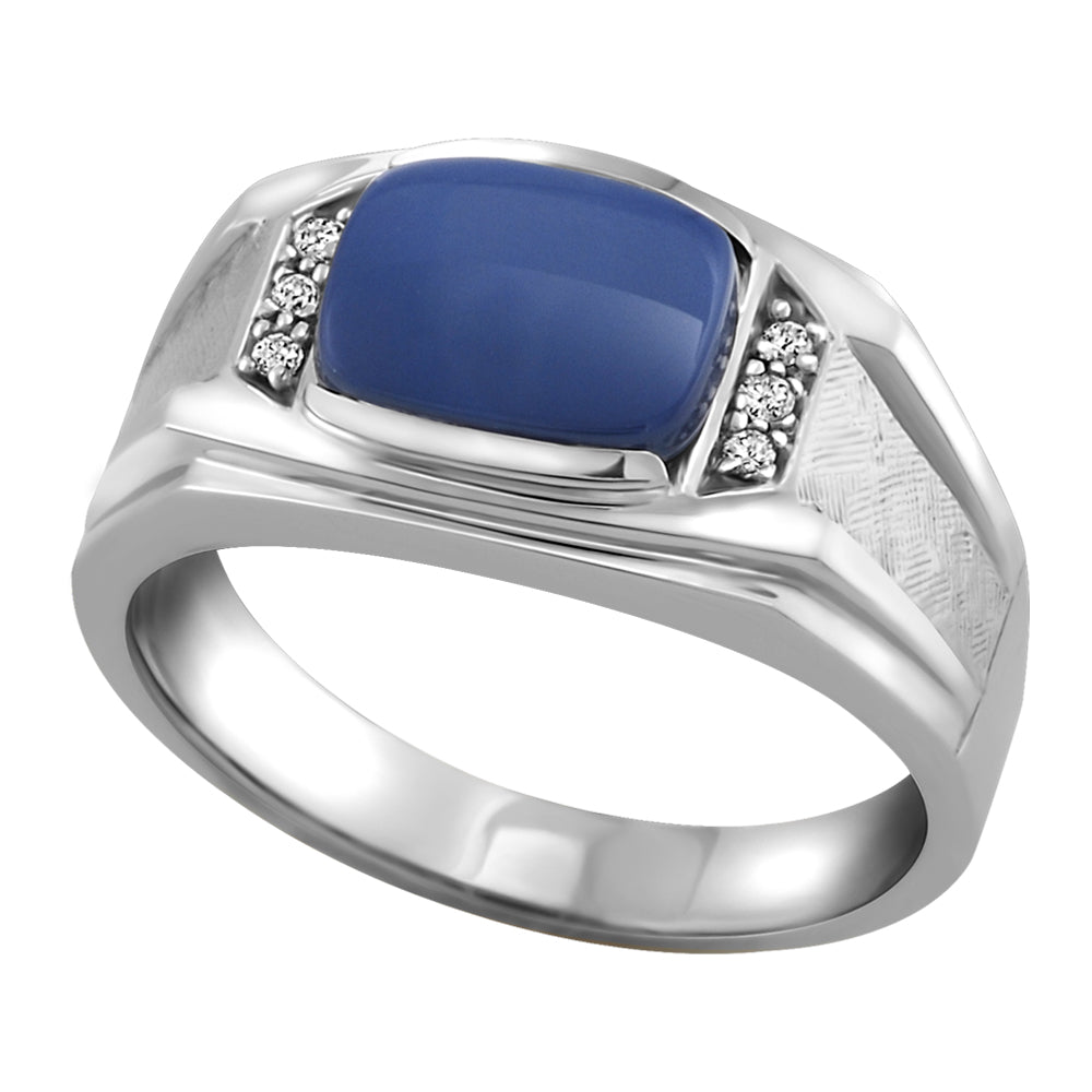 10 Karat Sapphire & Diamond Ring