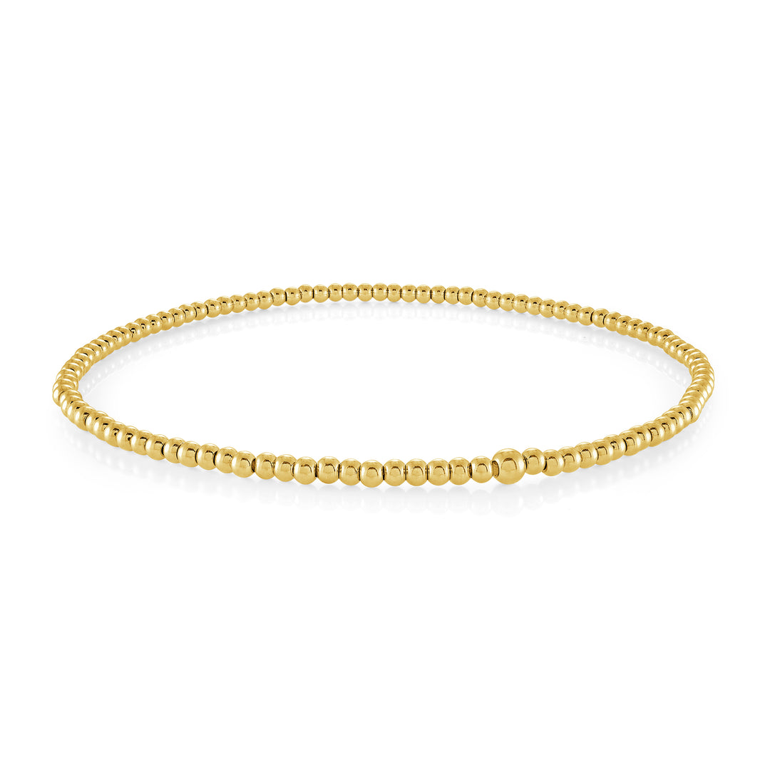 Veloria 3MM Slip-On Beaded Ball Anklet
