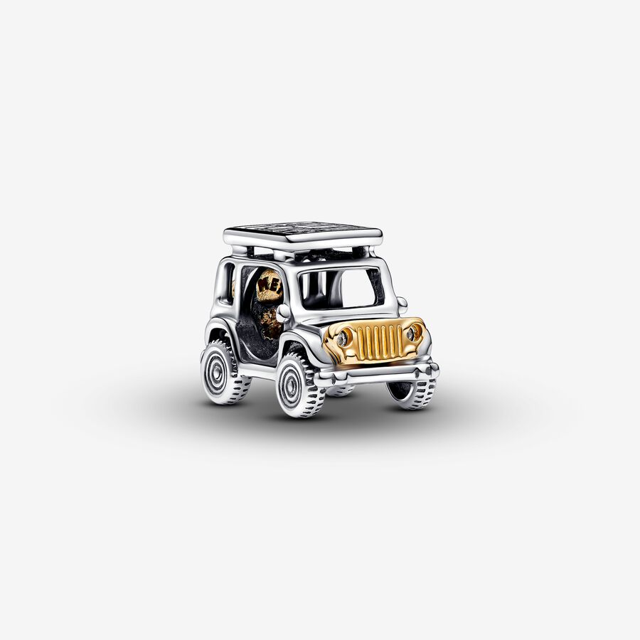FINAL SALE- Pandora Two-tone Adventure Car Charm
