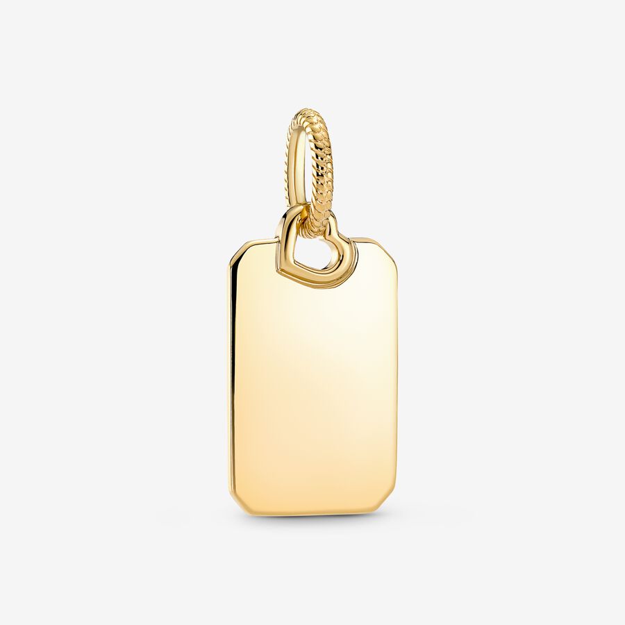 Pandora Engravable Rectangle Tag Pendant