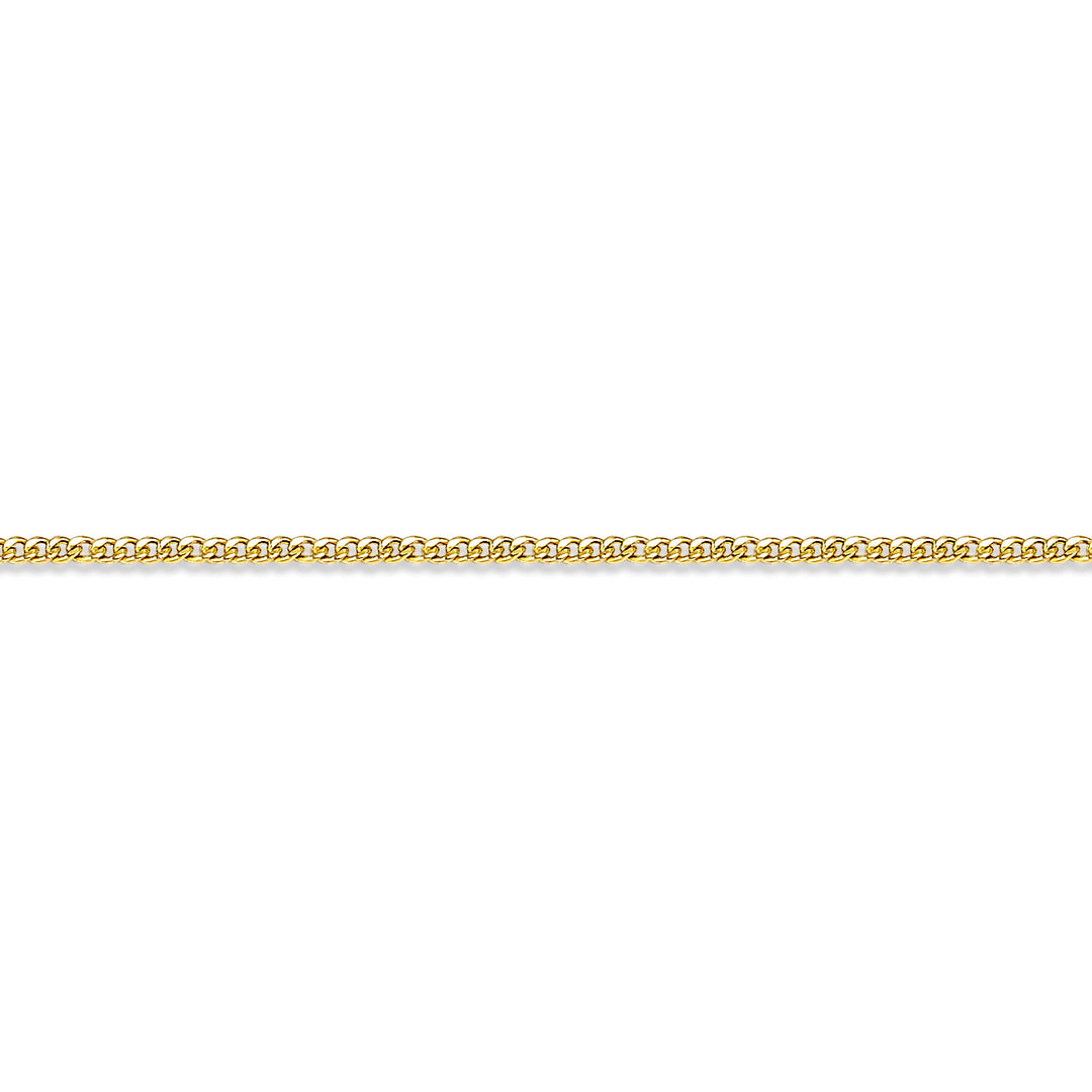 10 Karat Curb Link Bracelet, 7.5 "