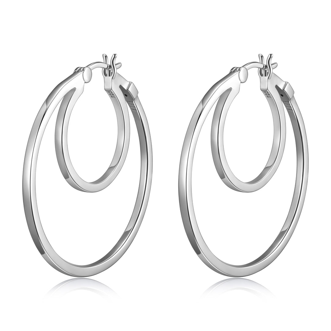 ELLE Sphere Double Hoop Earrings