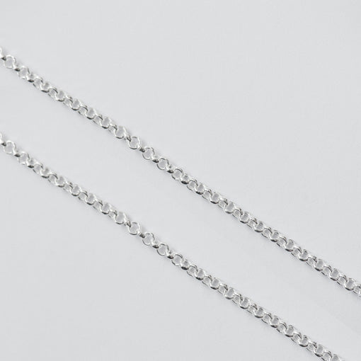 Sterling Silver Rolo Chain, 35.4 "