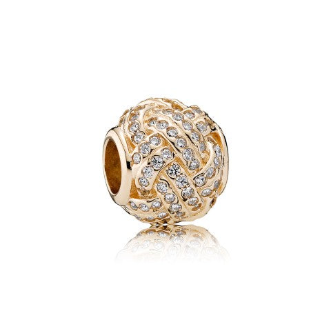 FINAL SALE- Shimmering Knot Charm - FINAL SALE