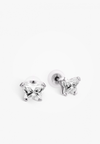 Child's April Birthstone Earrings