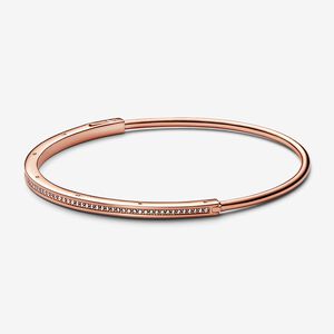 FINAL SALE - Pandora Signature I-D Pavé Bangle, 7.5"