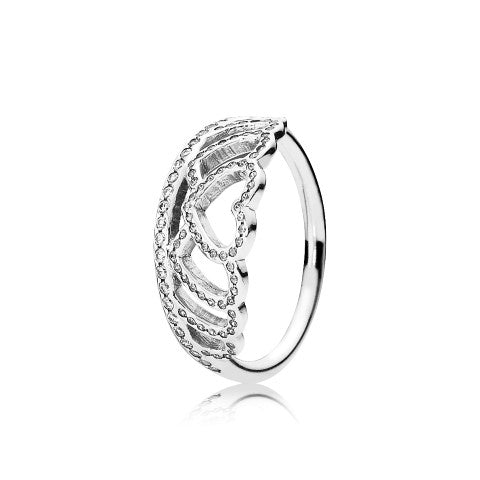 FINAL SALE - Hearts Tiara Ring, size 5.0