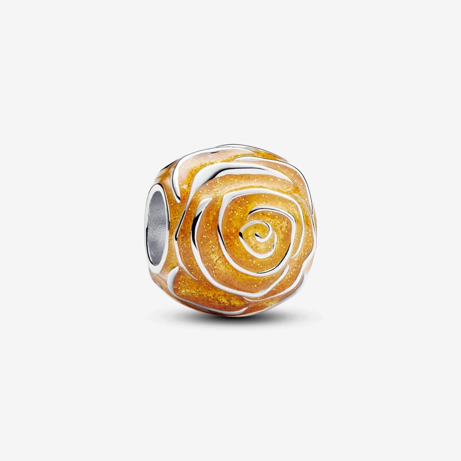 FINAL SALE - Pandora Yellow Rose in Bloom Charm