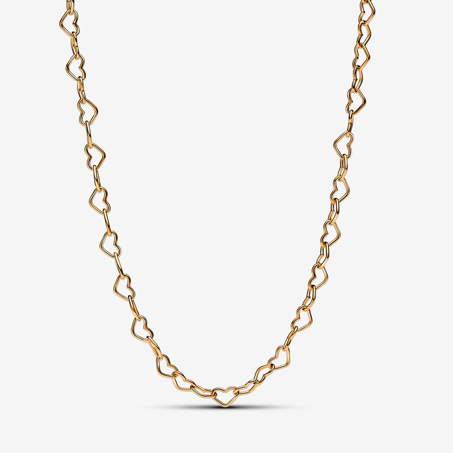 Pandora Linked Hearts Collier Necklace 17.7