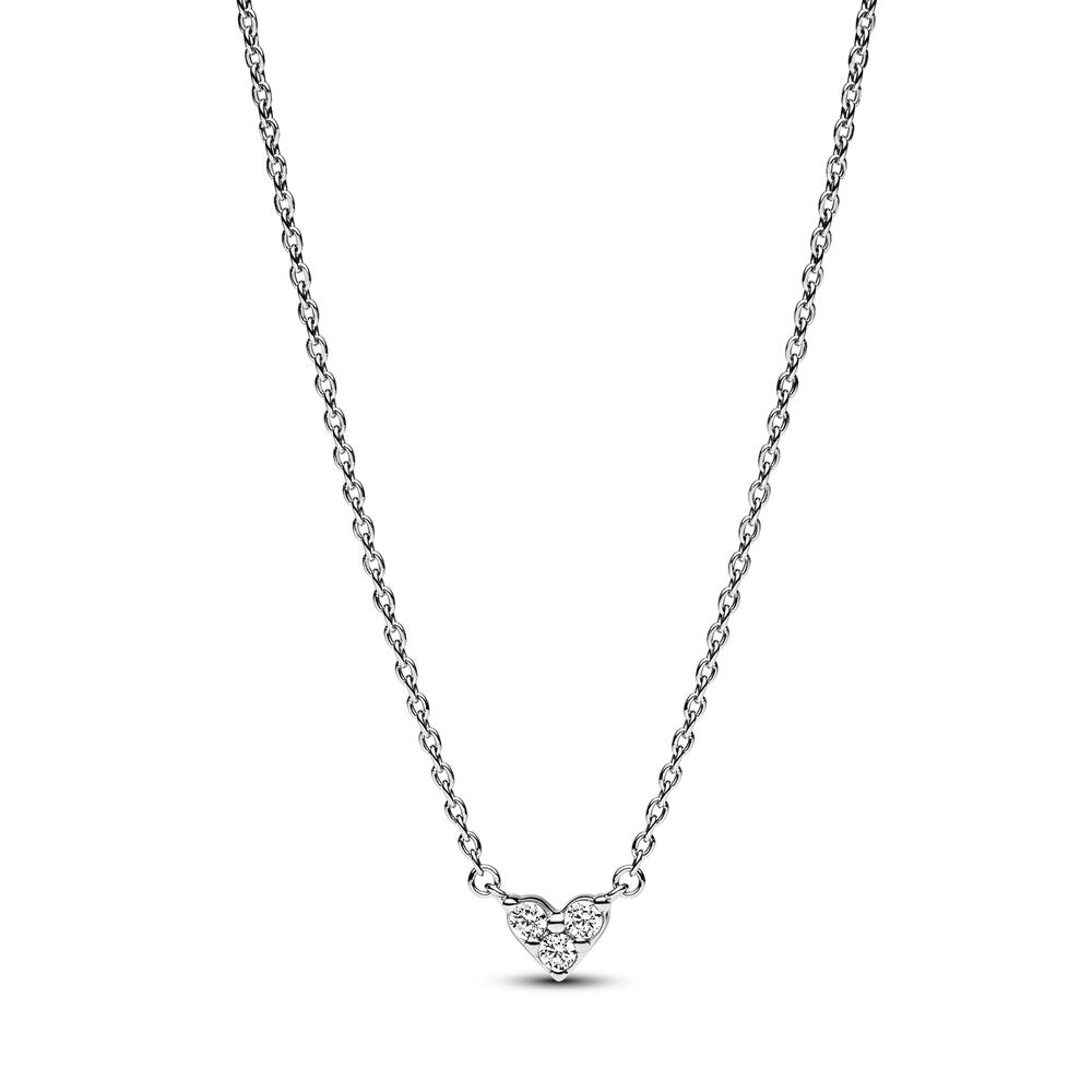 FINAL SALE - Pandora Triple Stone Heart Collier Necklace