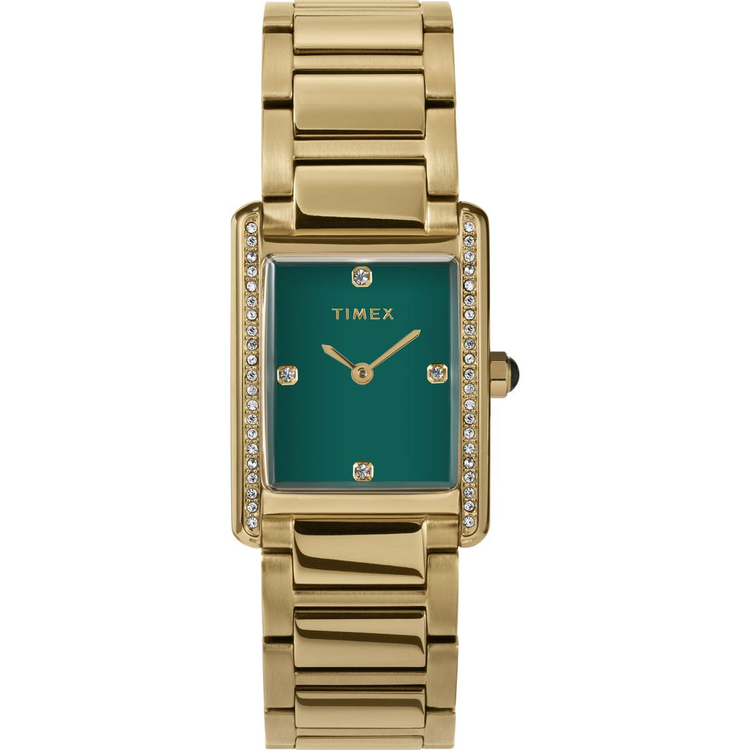 A rich emerald dial with just