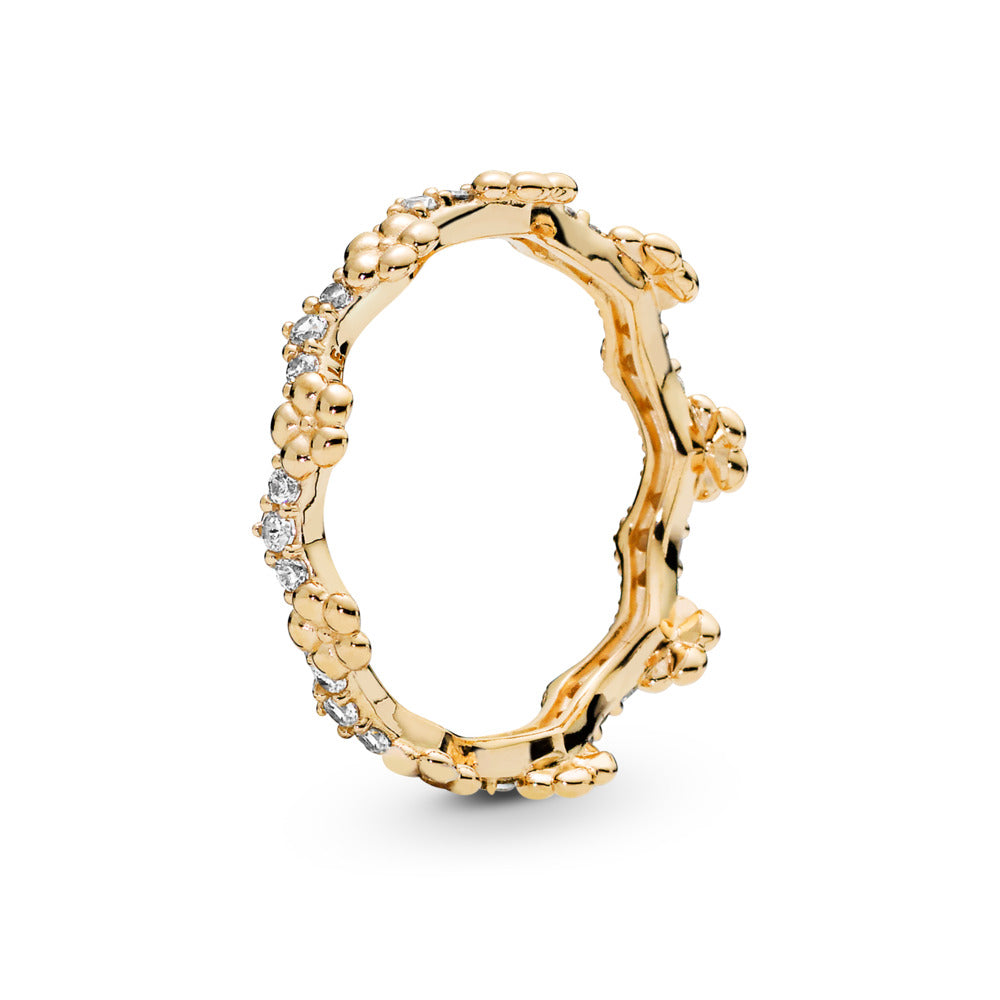 FINAL SALE - Pandora Flower Crown Ring, size 6