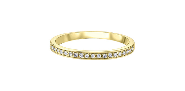 10 Karat Semi Eternity Ring, 0.2TDW
