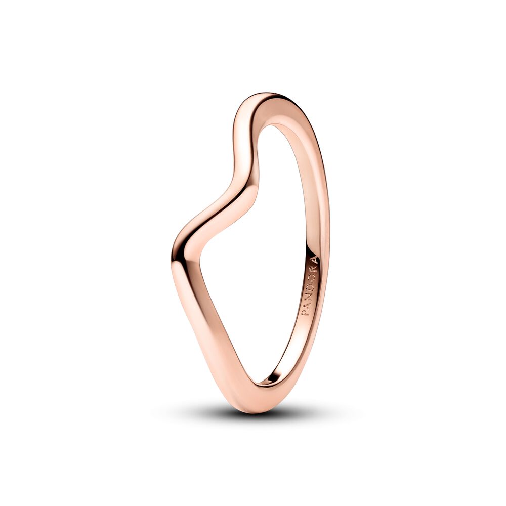 Pandora Polished Wave Ring, size 7.5