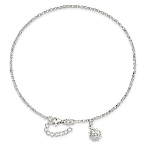 925 Silver Sun Anklet