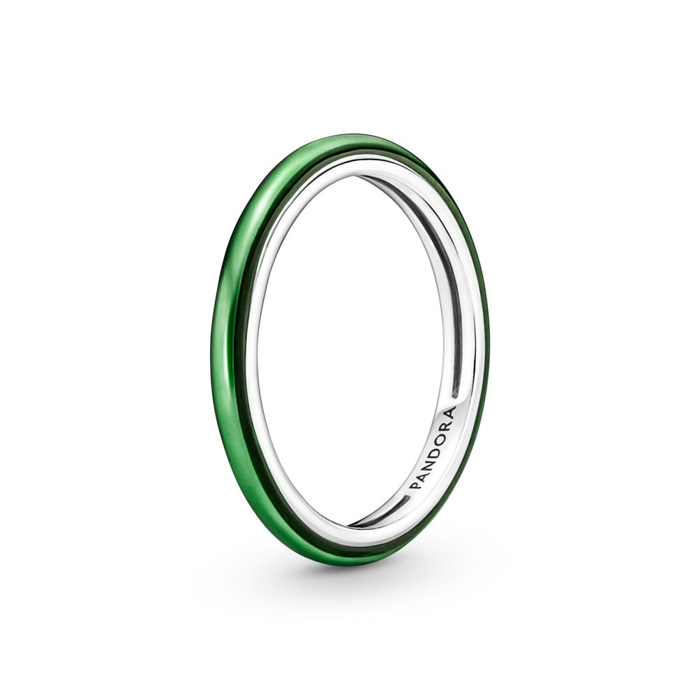 FINAL SALE Pandora ME Laser Green Ring, size 5.0`