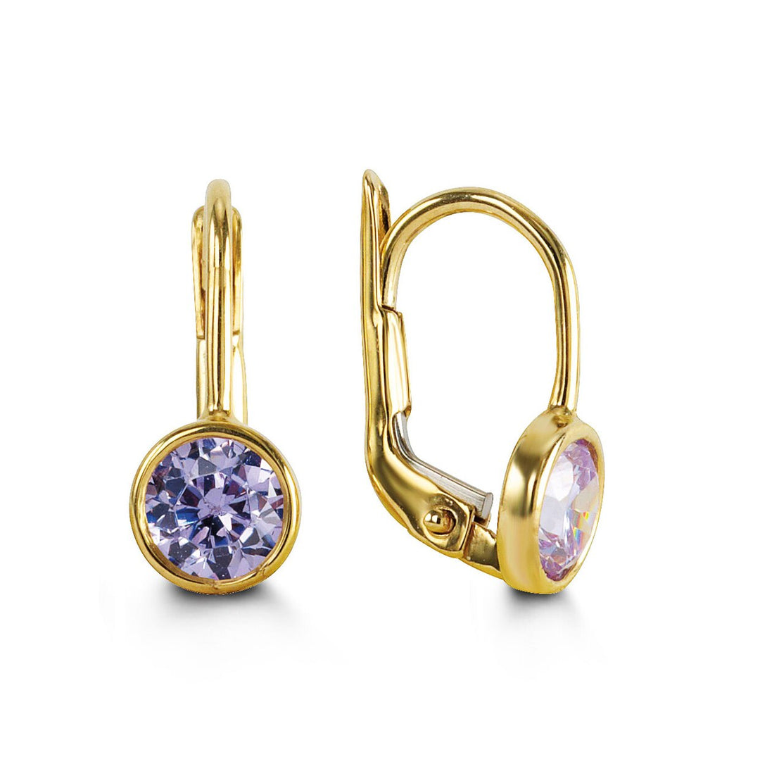Bella 10K June Birthstone Earrings
