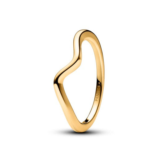 Pandora Polished Wave Ring, size 6.0
