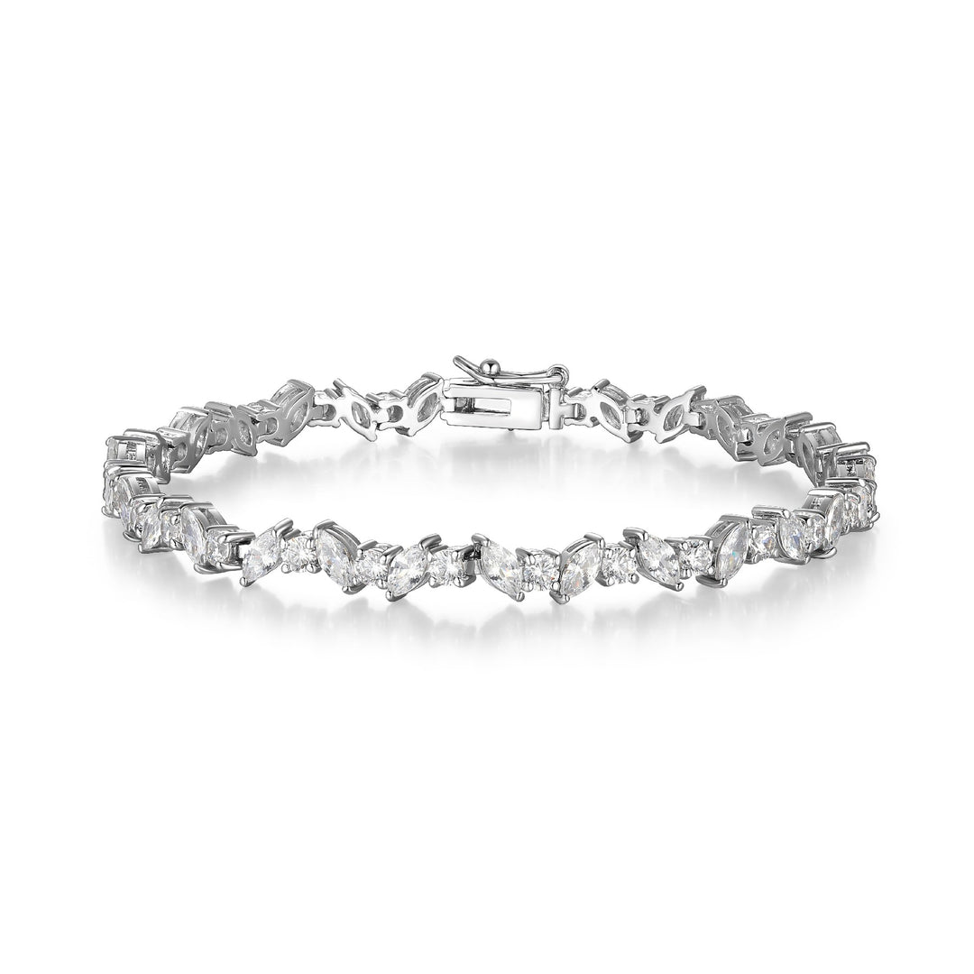 Reign Sterling Silver Tennis Bracelet, 7.25"