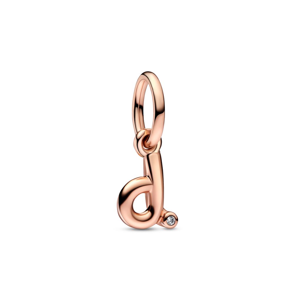 FINAL SALE - Pandora Letter d Script Alphabet Dangle Charm