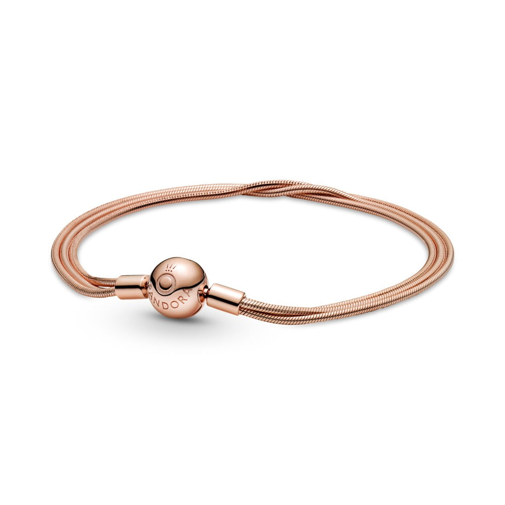 FINAL SALE - Pandora Moments Multi Snake Chain Bracelet, 7.9"