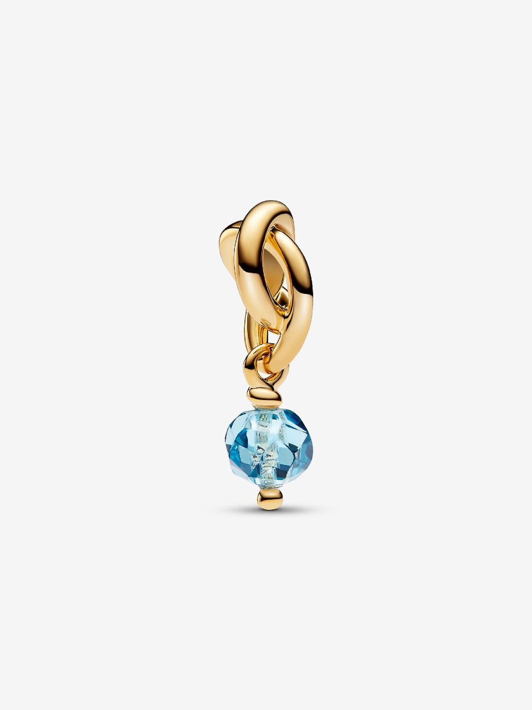 Pandora March Sea Aqua Blue Eternity Circle Dangle Charm