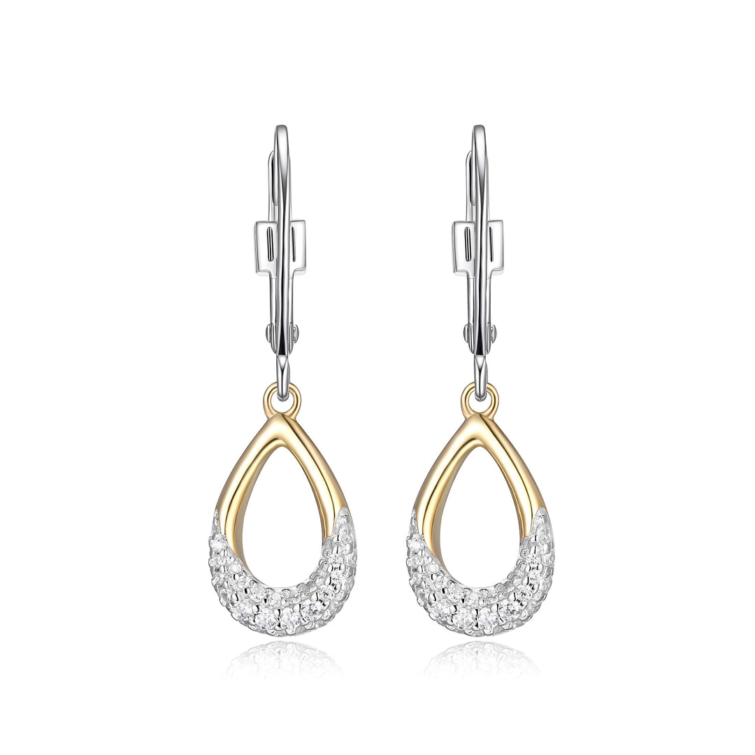 ELLE "Caramel" Teardrop Dangle Earrings