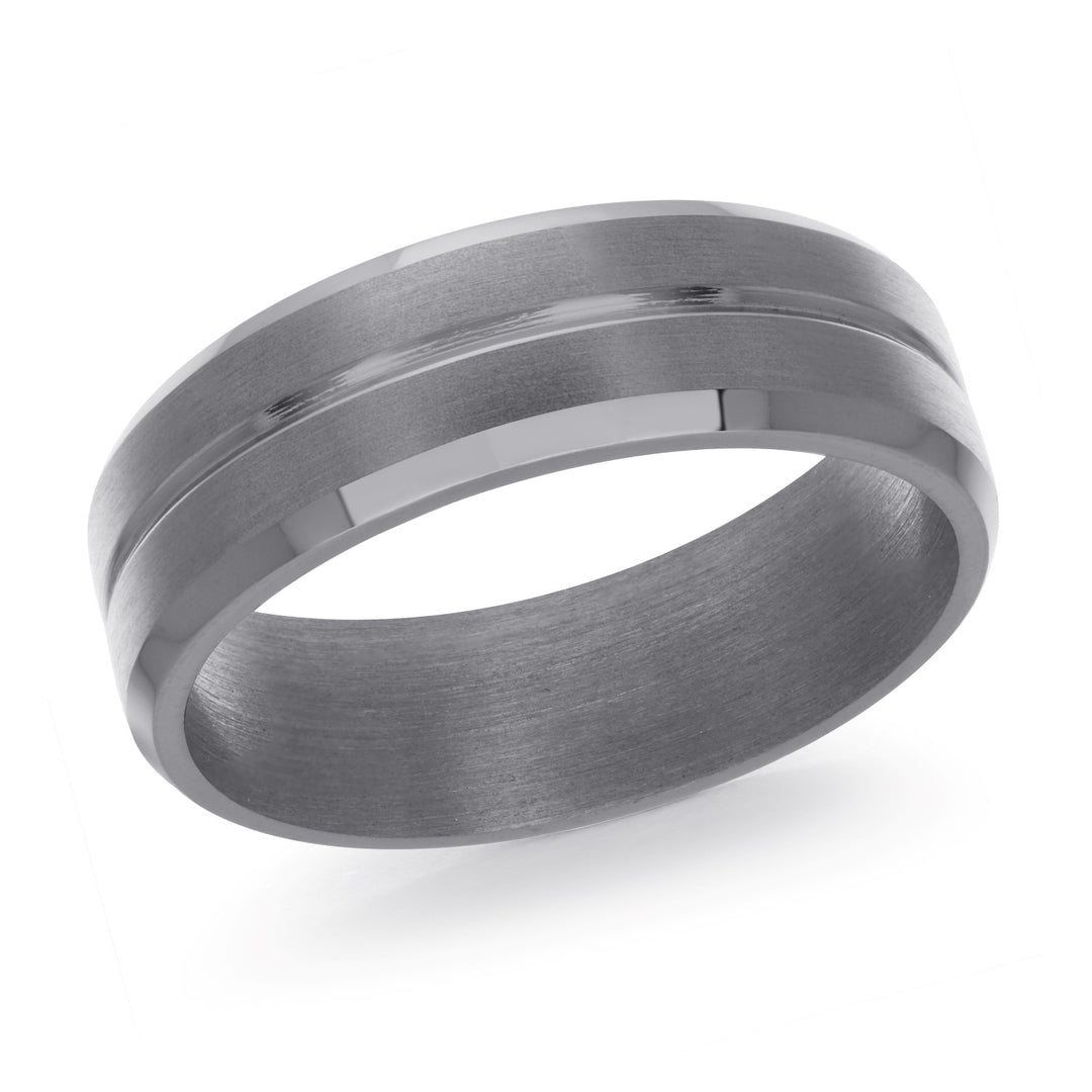 Malo Gunmetal Tantalum Ring, size 10