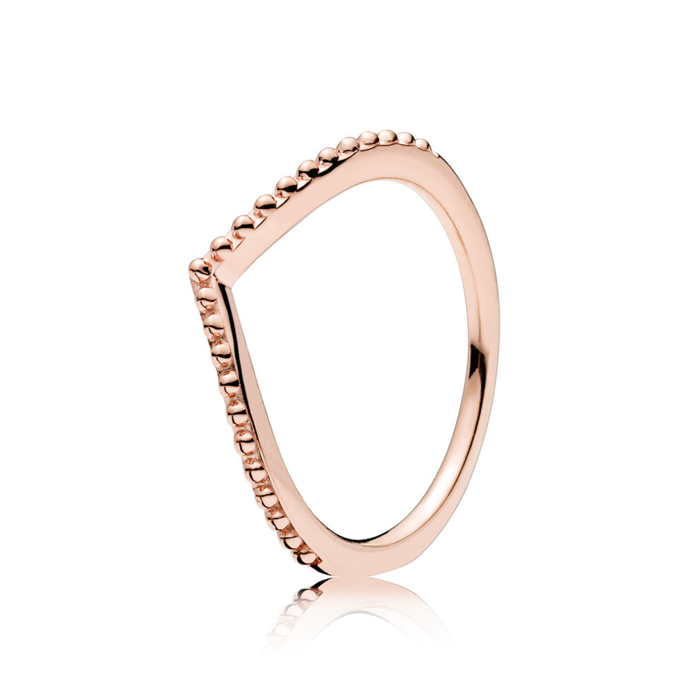 FINAL SALE - Pandora Beaded Wish Ring, Size 2.5
