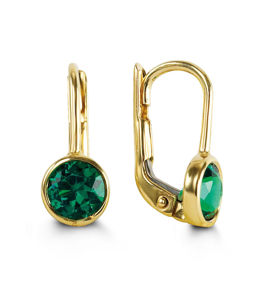 Bella 10K May Birthstone Earrings