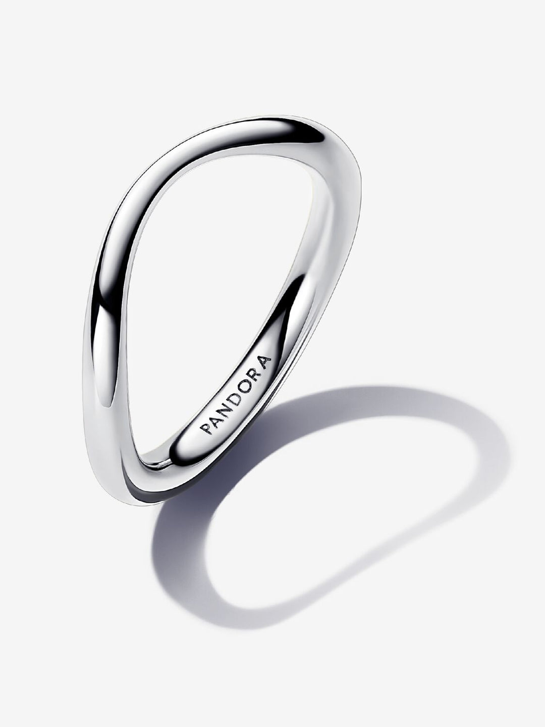 Pandora Organically Shaped Band Ring, Size 7.5