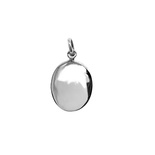 Sterling silver oval dog tag p