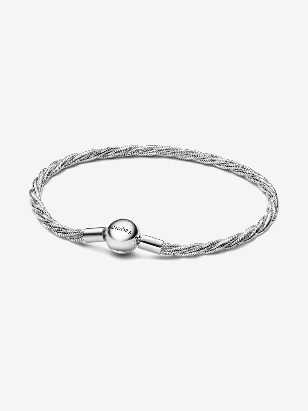 Pandora Round Pandora Clasp Twisted Snake Chain, 7.9