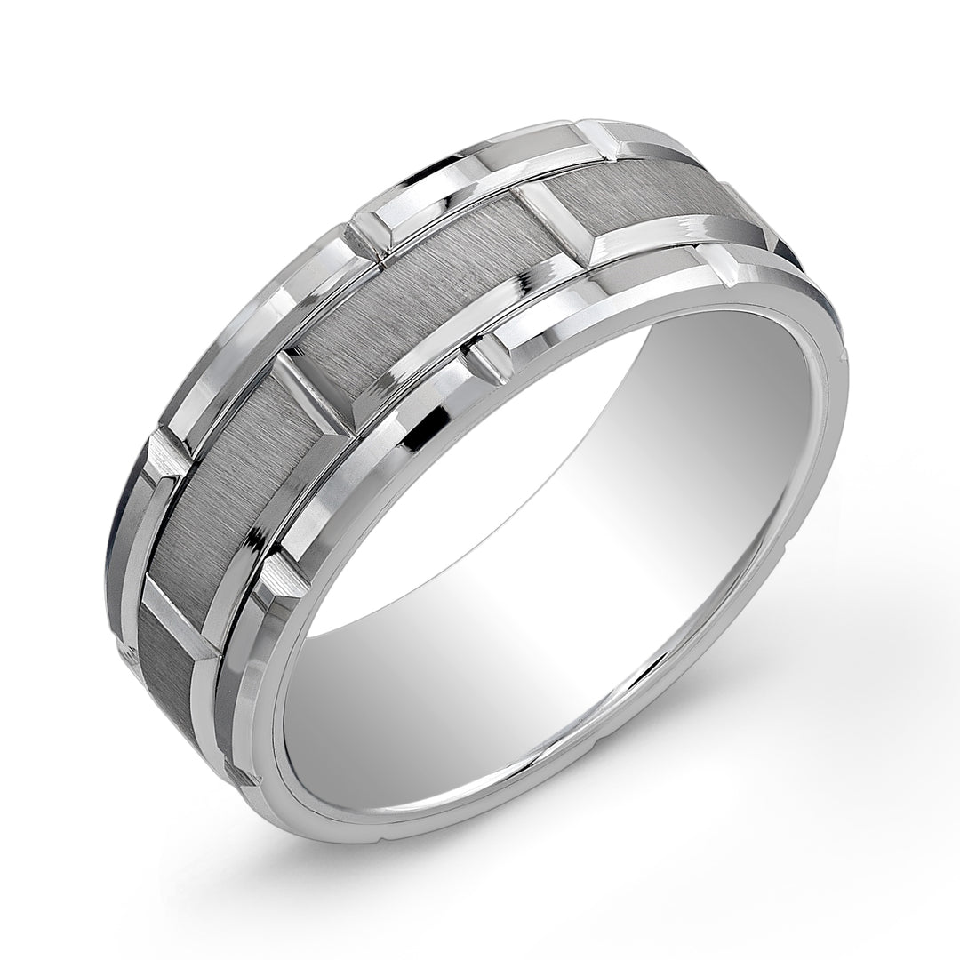 30% OFF - Rectangular Cut Tungsten Band