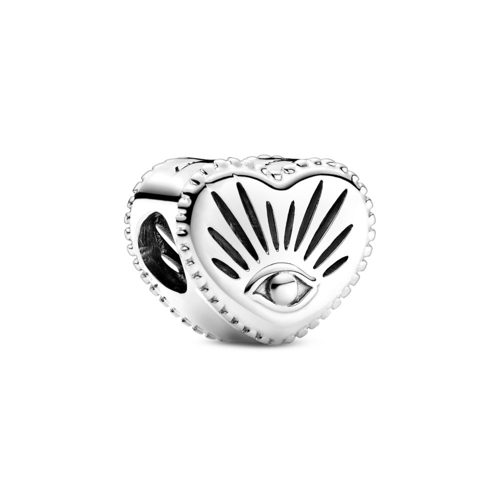 FINAL SALE - Pandora All-seeing Eye & Heart Charm