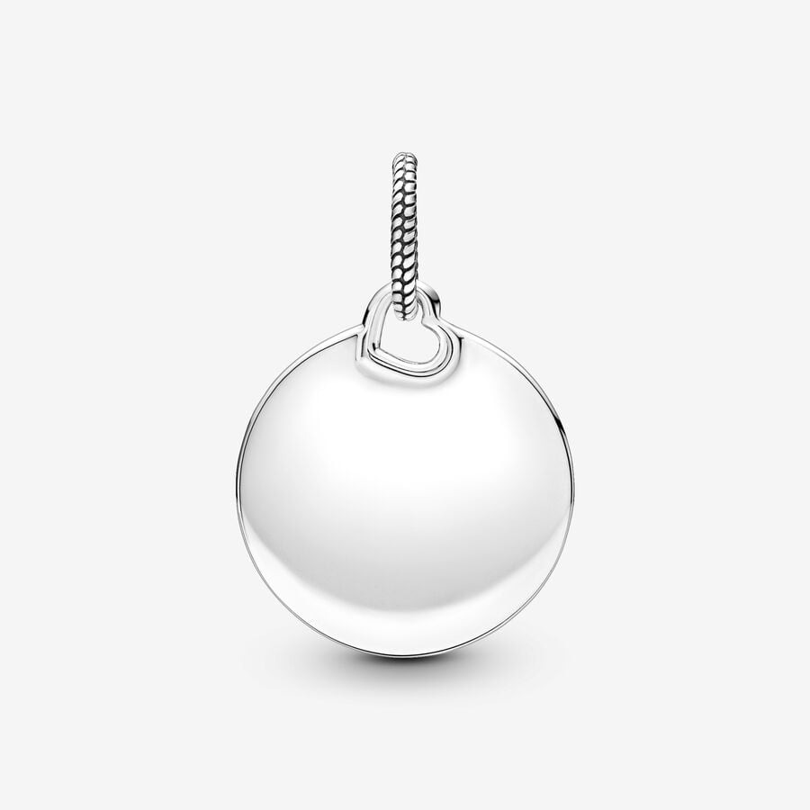 Pandora Engravable Round Tag Pendant