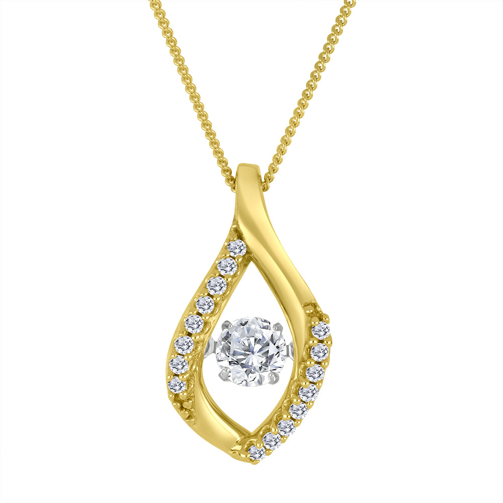 10k yellow gold Twinkle pendan