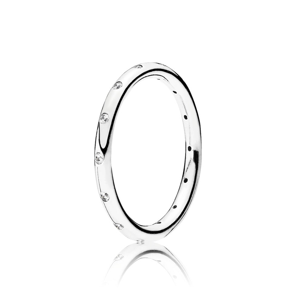 FINAL SALE- Pandora Simple Sparkling Band Ring, Size 10.5