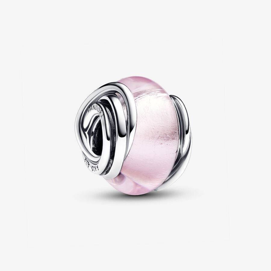 Pandora Encircled Pink Murano Glass Charm