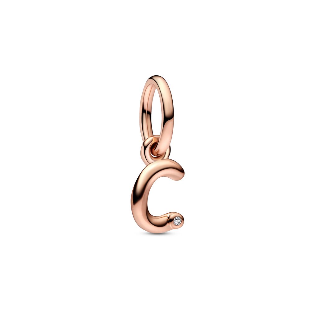 FINAL SALE - Pandora Letter c Script Alphabet Dangle Charm