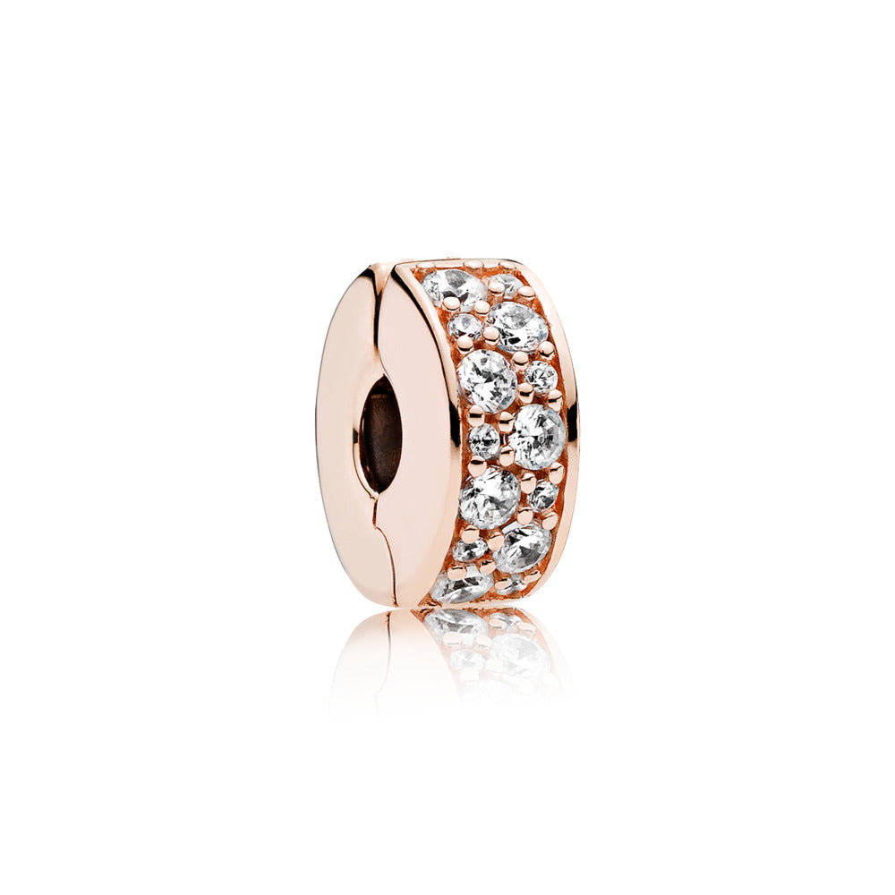Pandora Moments Clear Pavé Clip Charm